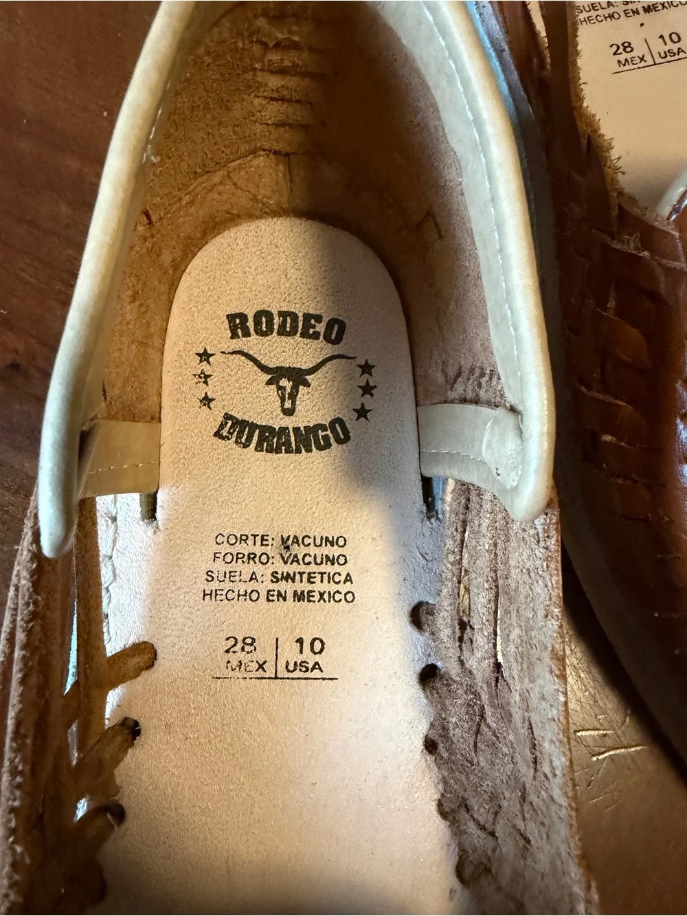Rodeo Durango Huarachos Men’s Brown Leather Sandals Size 10